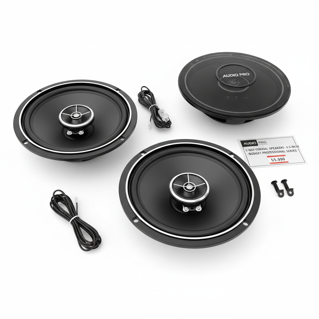 Budget 6.5-Inch 2-Way Car Speakers Pair