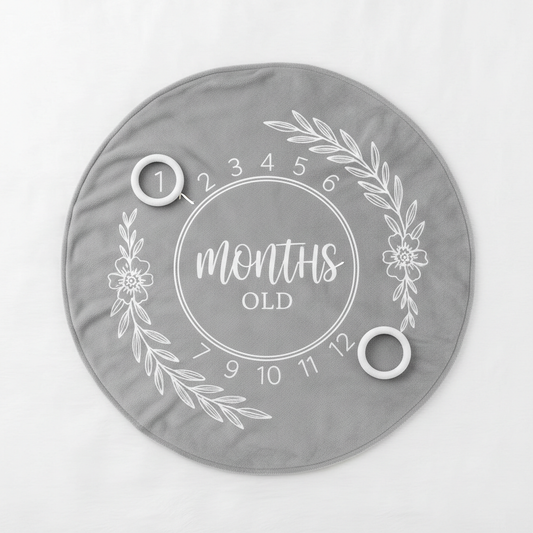 Baby Monthly Milestone Blanket