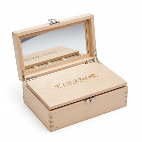 Personalized Engraved Wooden Jewelry Box