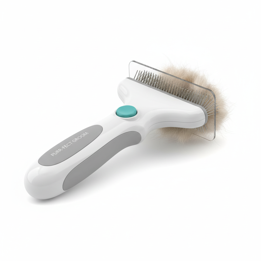 Self-Cleaning Cat Grooming Brush