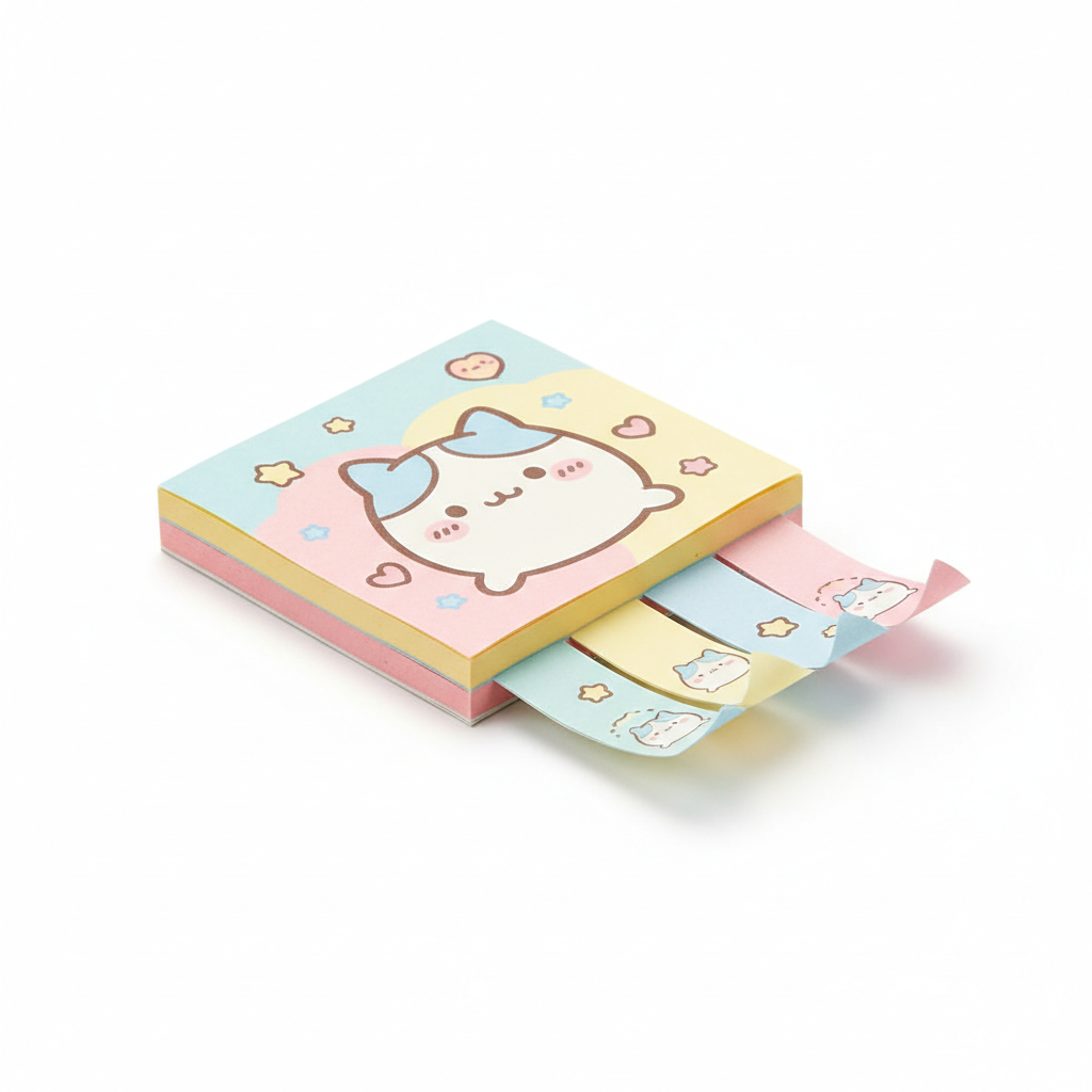 Kawaii Sticky Memo Cube