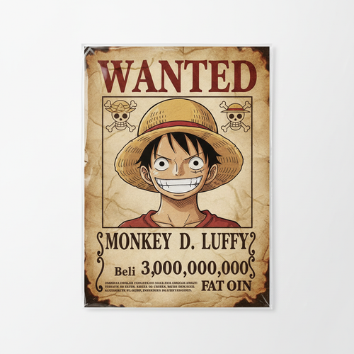 One Piece Wanted Poster Front