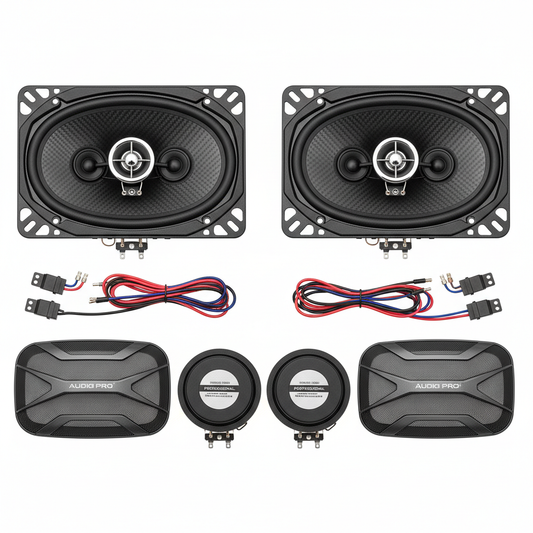 6x9-Inch 3-Way Coaxial Car Speakers Pair