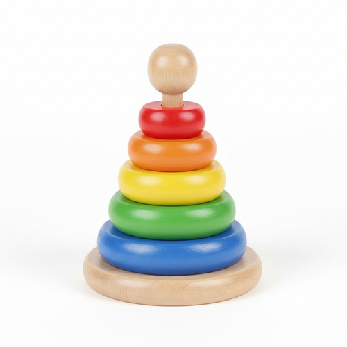 Baby Wooden Stacking Rings Toy