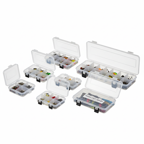 Fishing Tackle Tray Utility Box Set 6pc
