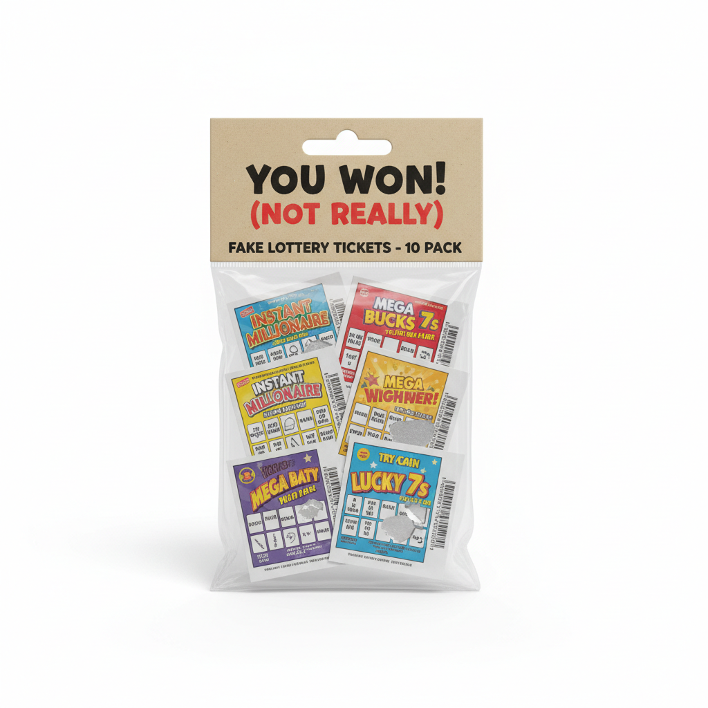 Fake Lottery Ticket Set 10pc