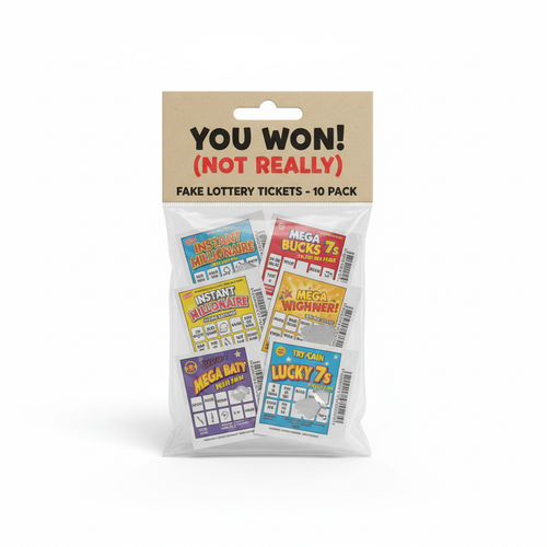 Fake Lottery Ticket Set 10pc