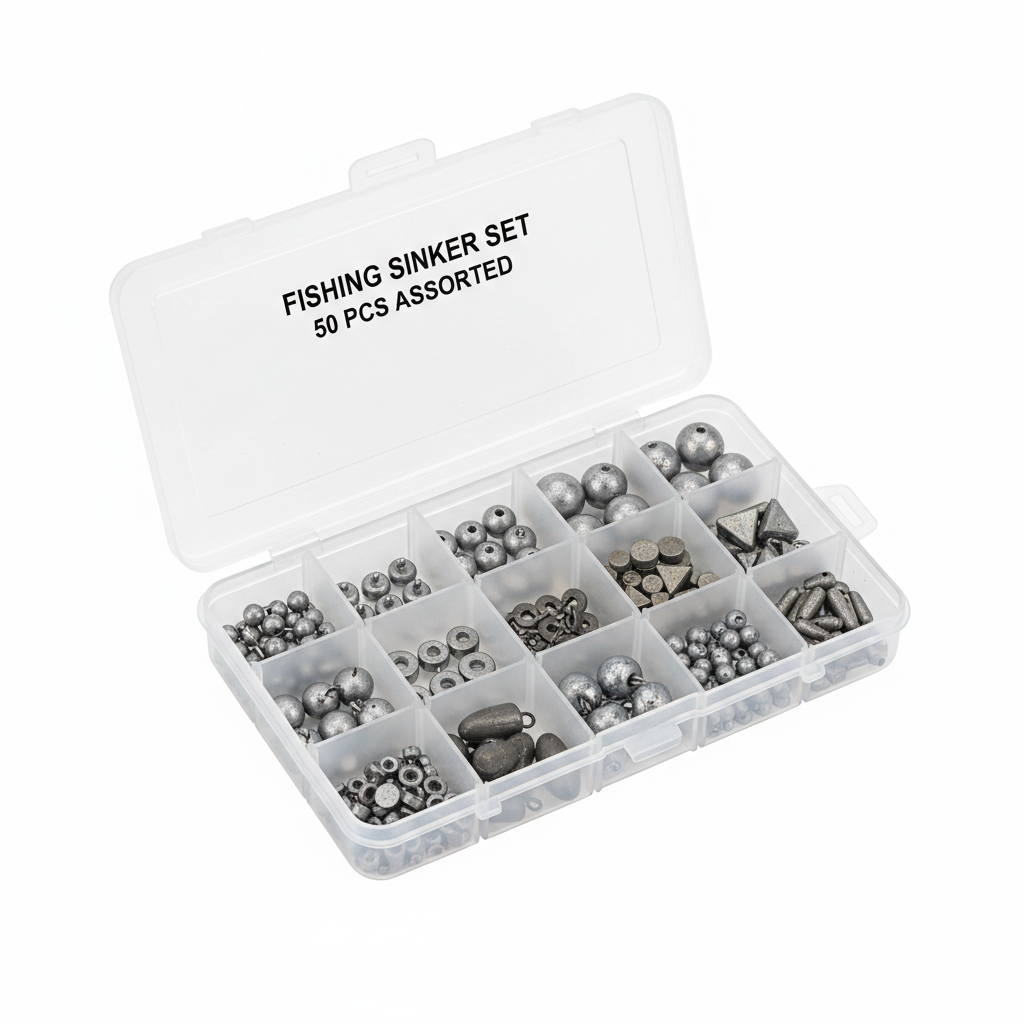 Fishing Sinker Weight Set 50pc