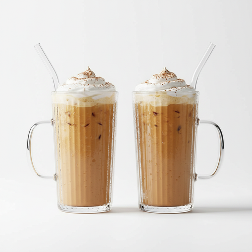 Iced Coffee Glass Cup Set 2pc