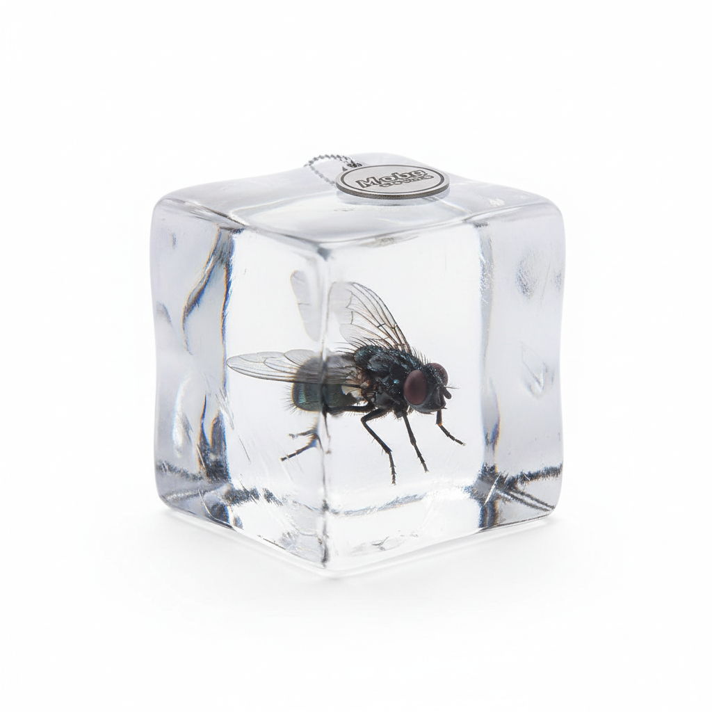 Fake Ice Cube with Fly Drink Prank