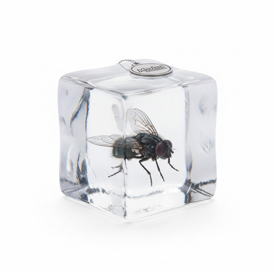 Fake Ice Cube with Fly Drink Prank
