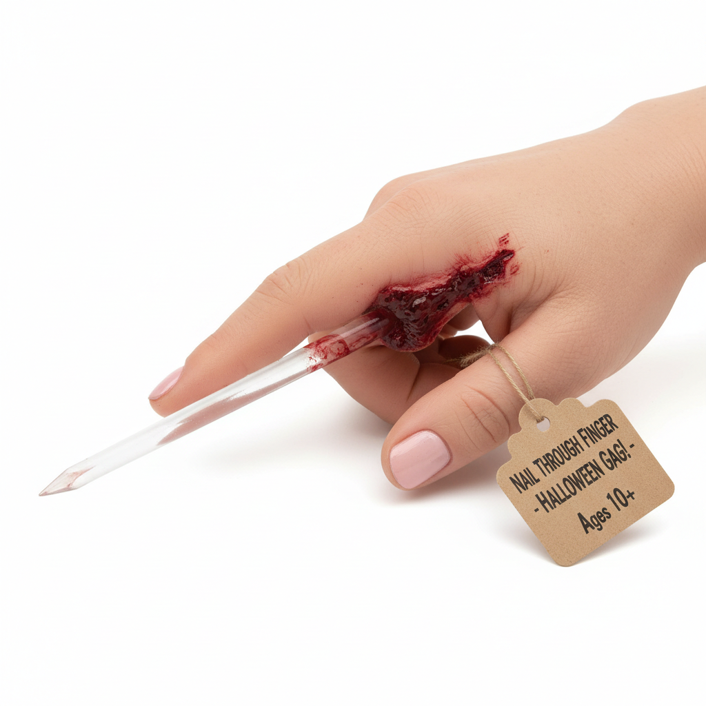 Prank Nail Through Finger