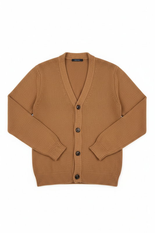 Men's Button-Front Knit Cardigan