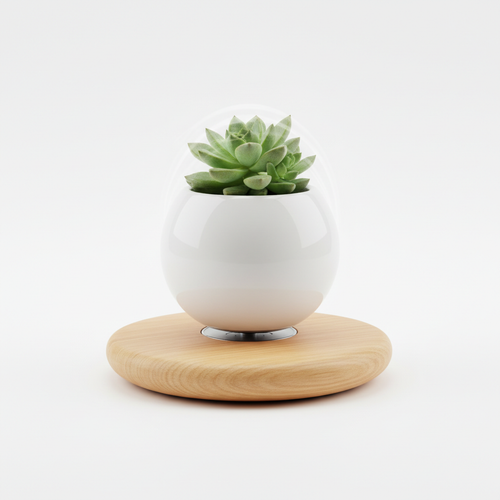 Magnetic Levitating Plant Pot