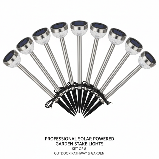 Solar Garden Pathway Lights 8-Pack