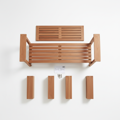 Outdoor Wooden Garden Bench 4-Foot