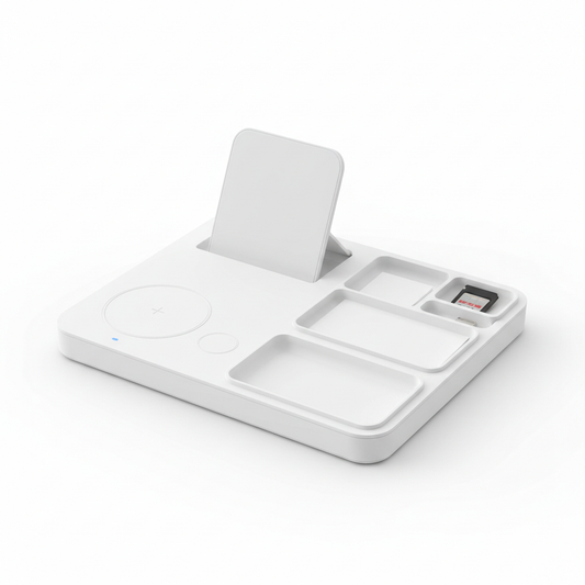 Wireless Charging Desk Organizer Station