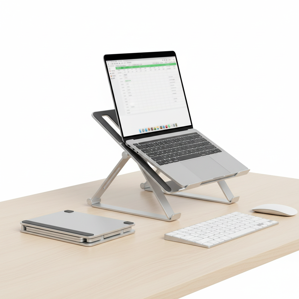 Foldable Aluminum Laptop Stand