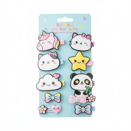 Kawaii Hair Clip Set